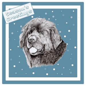 Newfoundland Newfie Christmas Card Choice of 3 Card Designs Single or Multi Pack