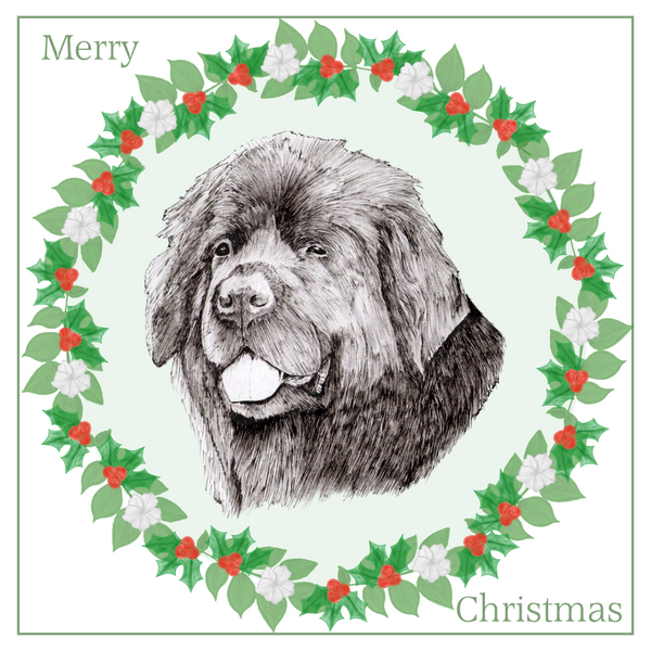 Newfoundland Newfie Christmas Card Choice of 3 Card Designs Single or Multi Pack