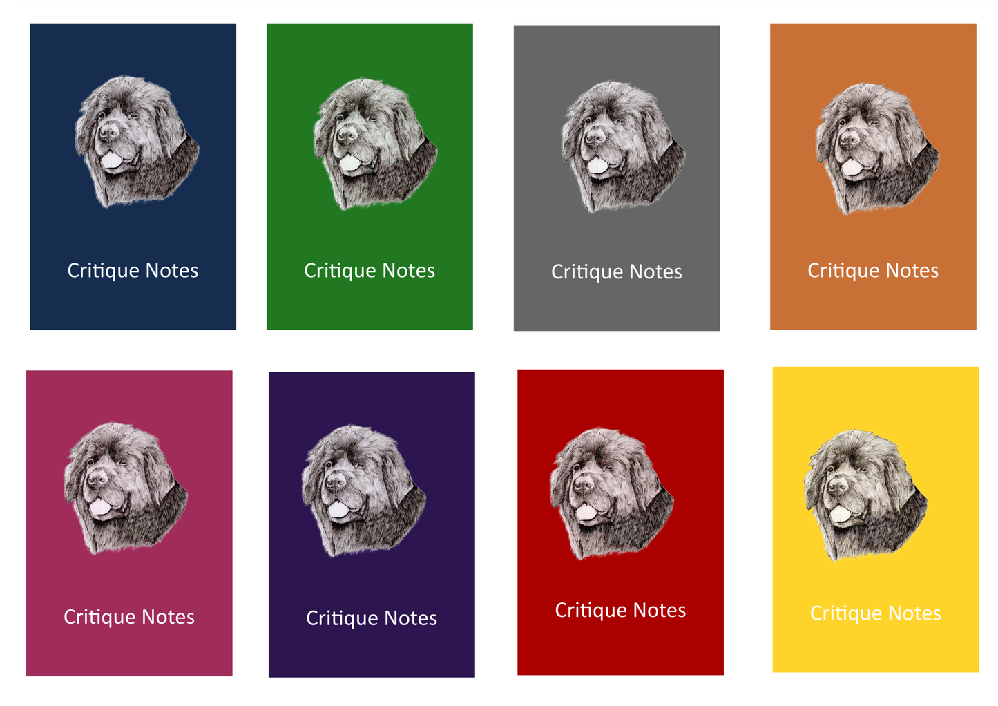 Newfoundland Newfie Dog Show Judging Critique Notes Book A5