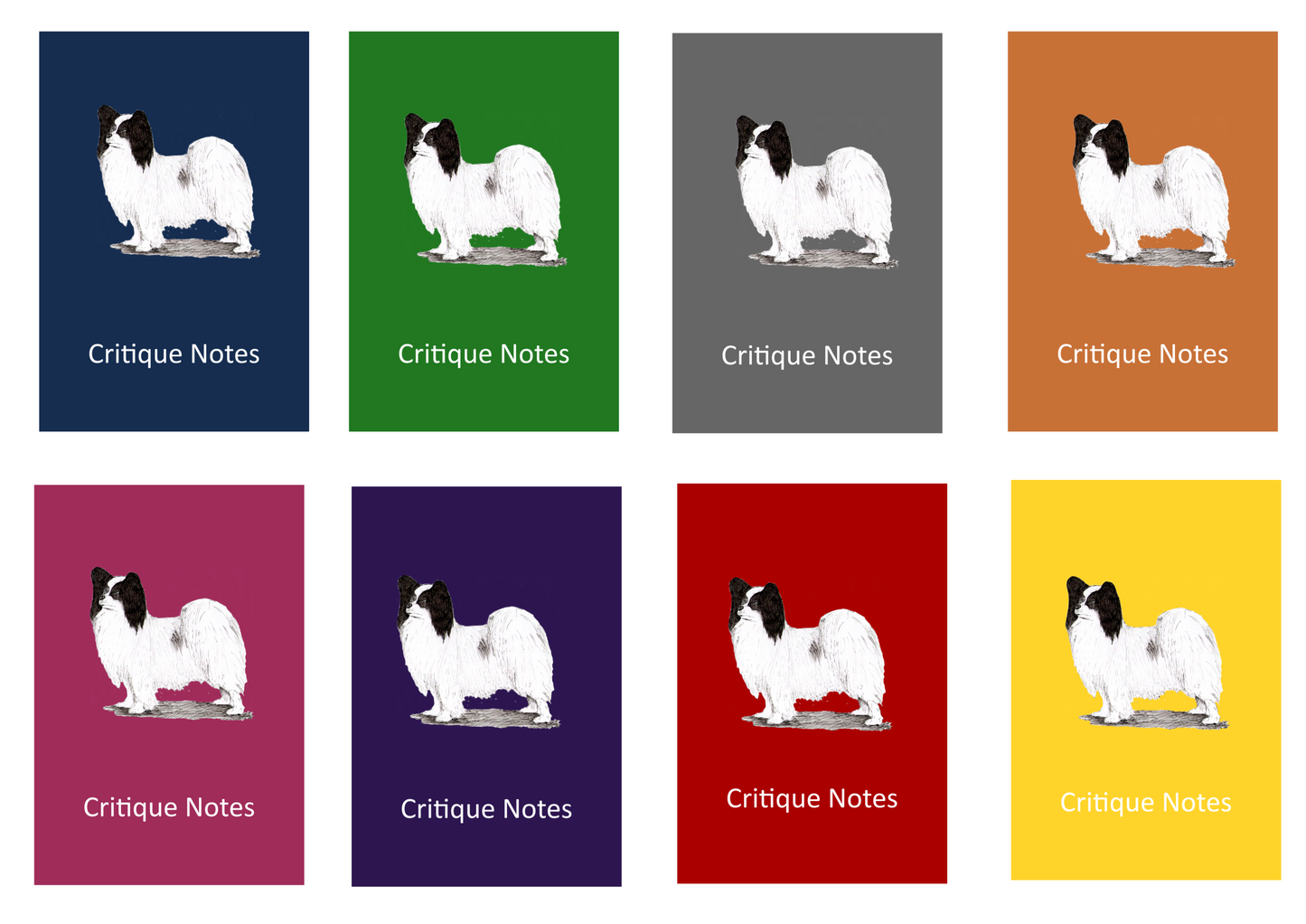 Papillon Dog Show Judging Critique Notes Book A5