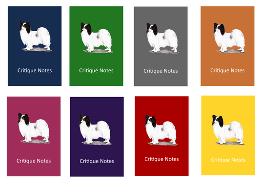 Papillon Dog Show Judging Critique Notes Book A5