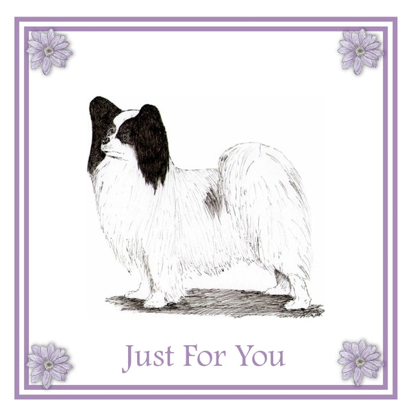 Papillon Greeting Card Choice of 6 Designs BIRTHDAY, THINKING OF YOU, BLANK