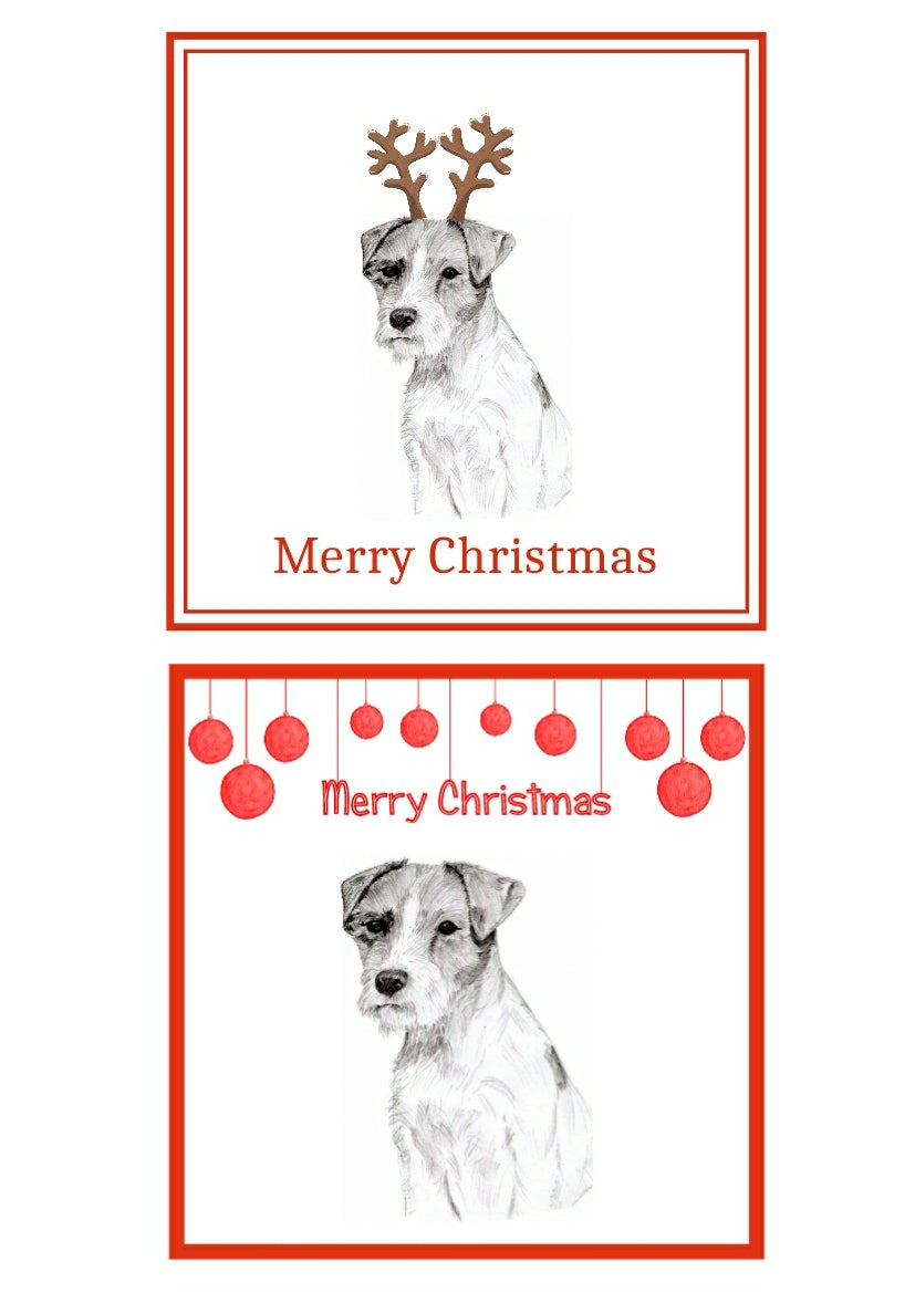 Parson Russell Terrier Christmas Cards Pack of 6