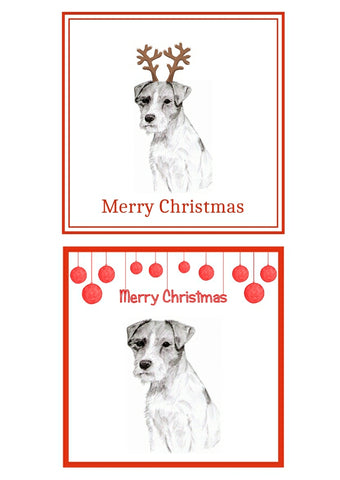 Parson Russell Terrier Christmas Cards Pack of 6