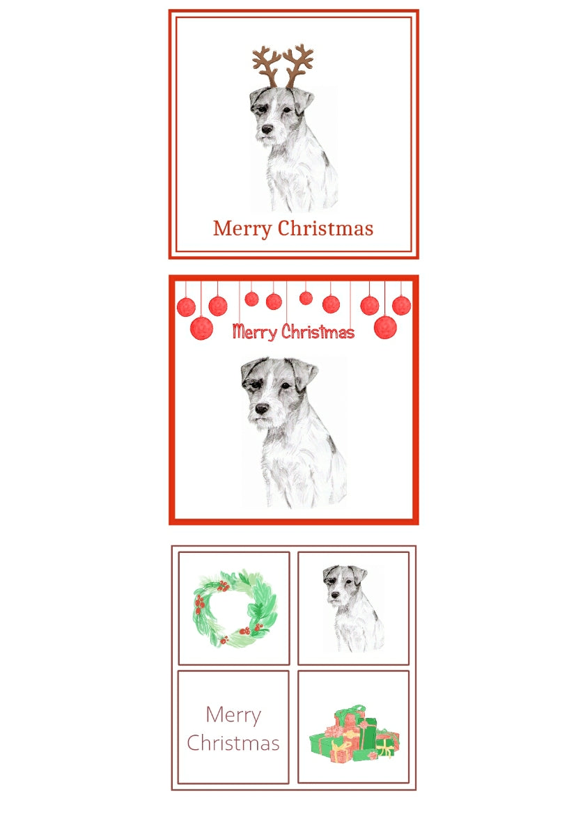 Parson Russell Terrier Christmas Card Choice of 3