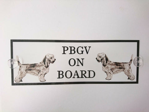 Basset Griffon Vendeen Petit On Board Car Sign