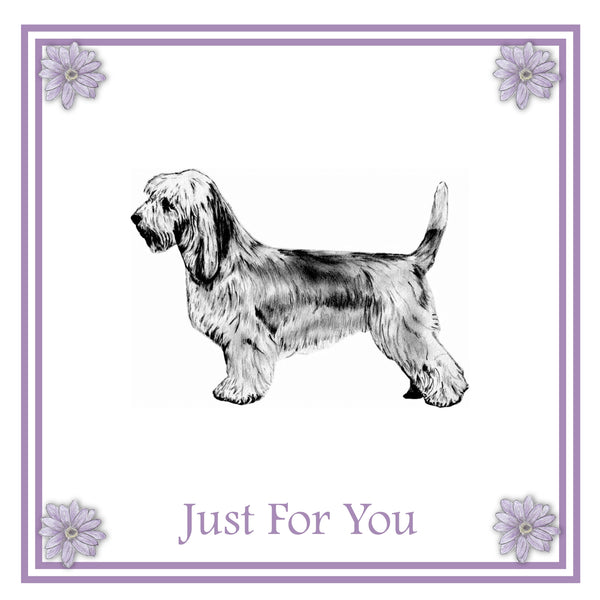 Petit Basset Griffon Vendeen Greeting Card Choice of 6 Designs BIRTHDAY, THINKING OF YOU, BLANK