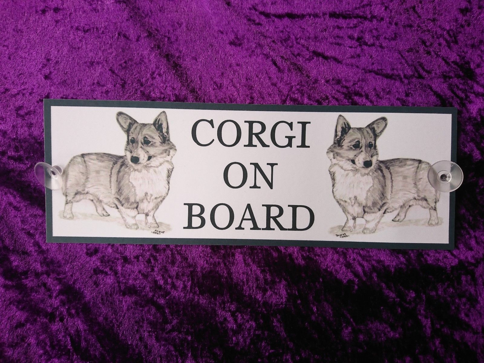 Pembroke Welsh Corgi On Board Car Sign