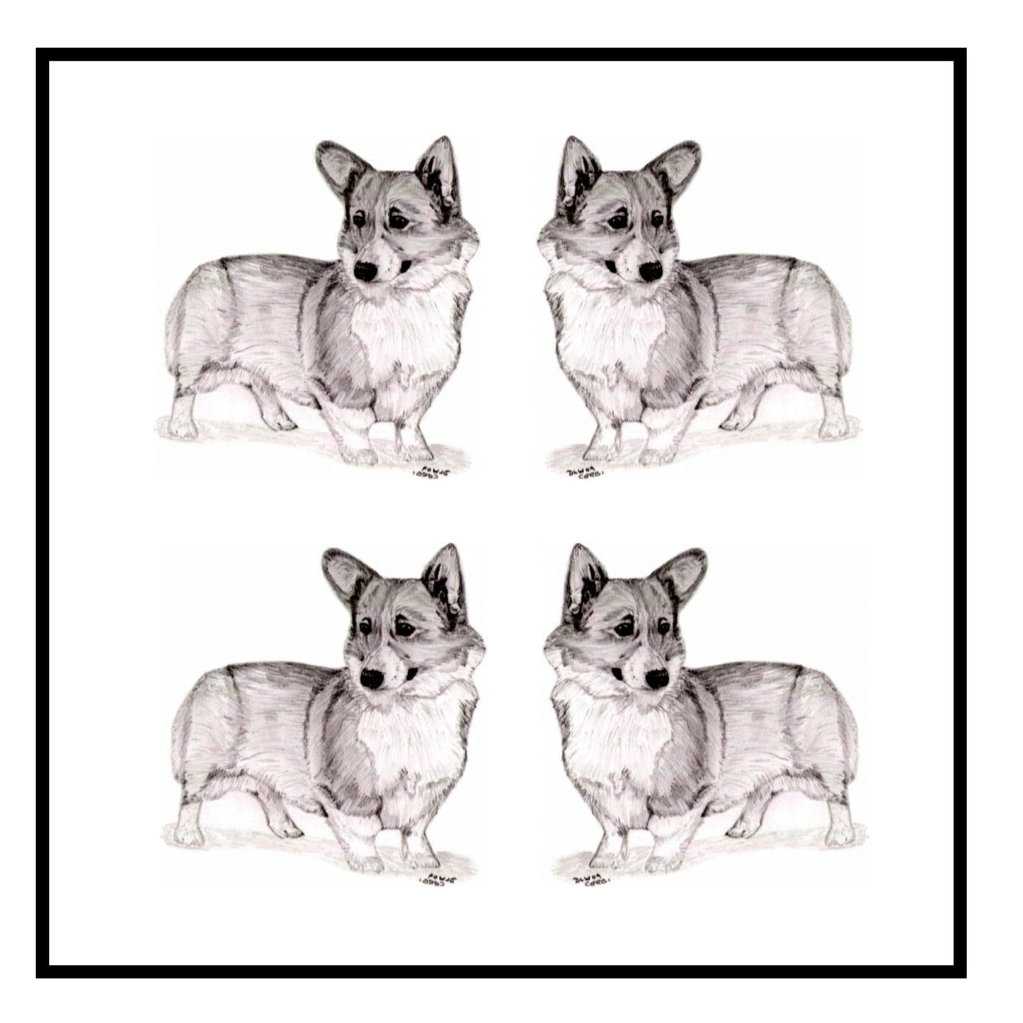 Pembroke Corgi Greeting Card Choice of 6 Designs BIRTHDAY, THINKING OF YOU, BLANK