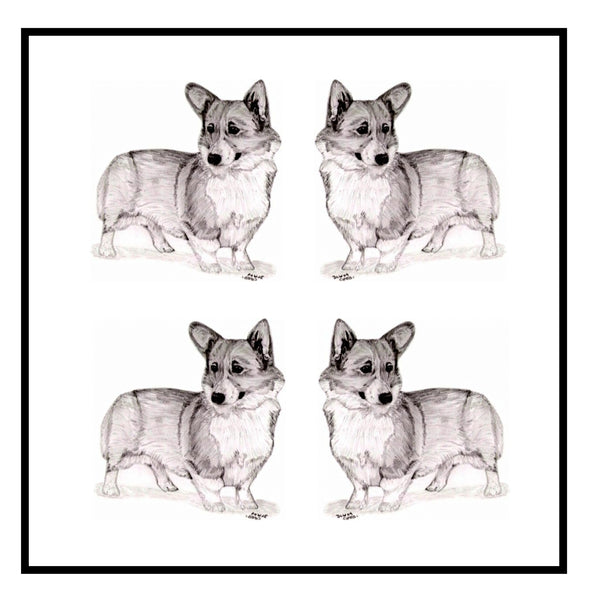 Pembroke Corgi Greeting Card Choice of 6 Designs BIRTHDAY, THINKING OF YOU, BLANK