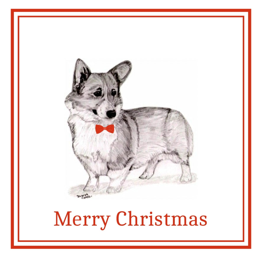 Pembroke Corgi Christmas Cards Pack of 6