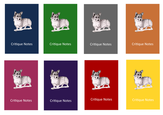 Pembroke Welsh Corgi Dog Show Judging Critique Notes Book A5