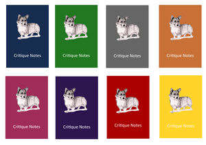 Pembroke Welsh Corgi Dog Show Judging Critique Notes Book A5