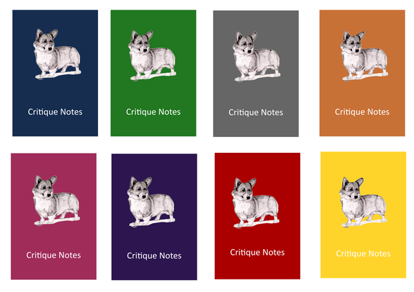 Pembroke Welsh Corgi Dog Show Judging Critique Notes Book A5
