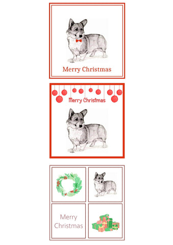 Pembroke Welsh Corgi Christmas Card Choice of 3