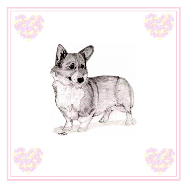 Pembroke Corgi Greeting Card Choice of 6 Designs BIRTHDAY, THINKING OF YOU, BLANK