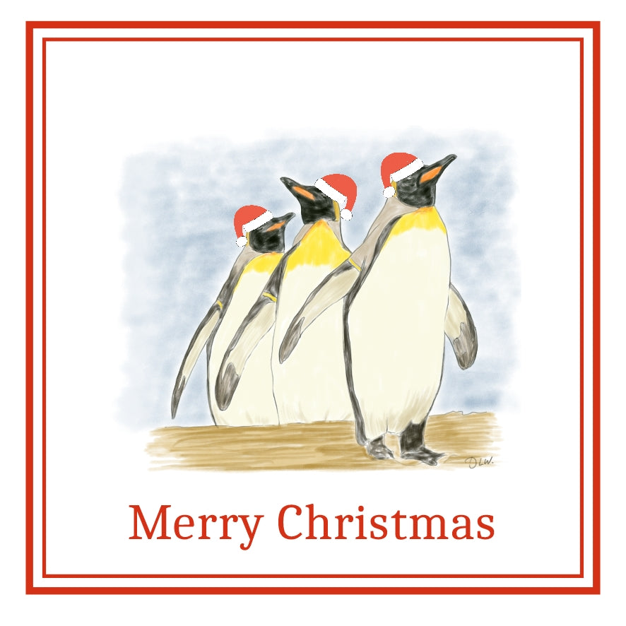 Penguins Christmas Cards Pack of 6