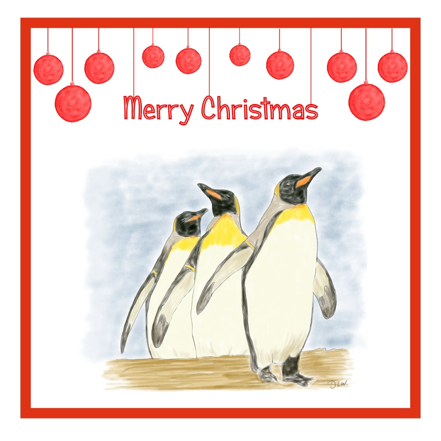 Penguins Christmas Cards Pack of 6