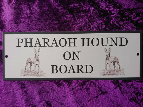 Pharaoh Hound On Board Car Sign