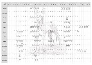 Pharaoh Hound Dog Show 2022 Year Planner A4