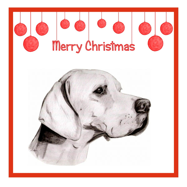 Pointer Christmas Cards Pack of 6