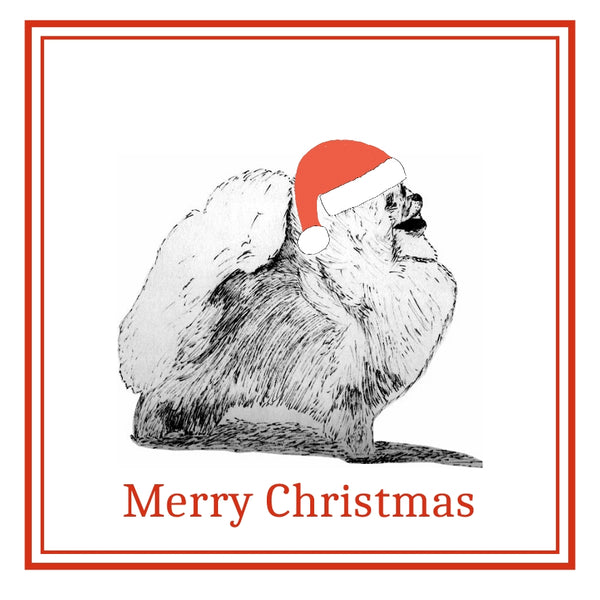 Pomeranian Christmas Card Choice of 3