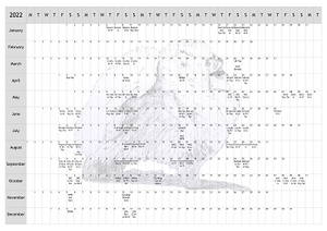 Pomeranian Dog Show 2022 Year Planner A4
