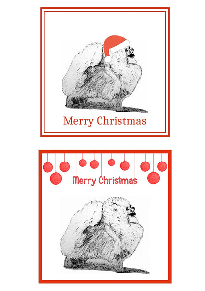 Pomeranian Christmas Cards Pack of 6