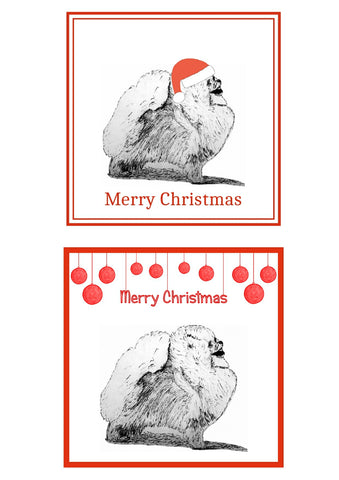 Pomeranian Christmas Cards Pack of 6