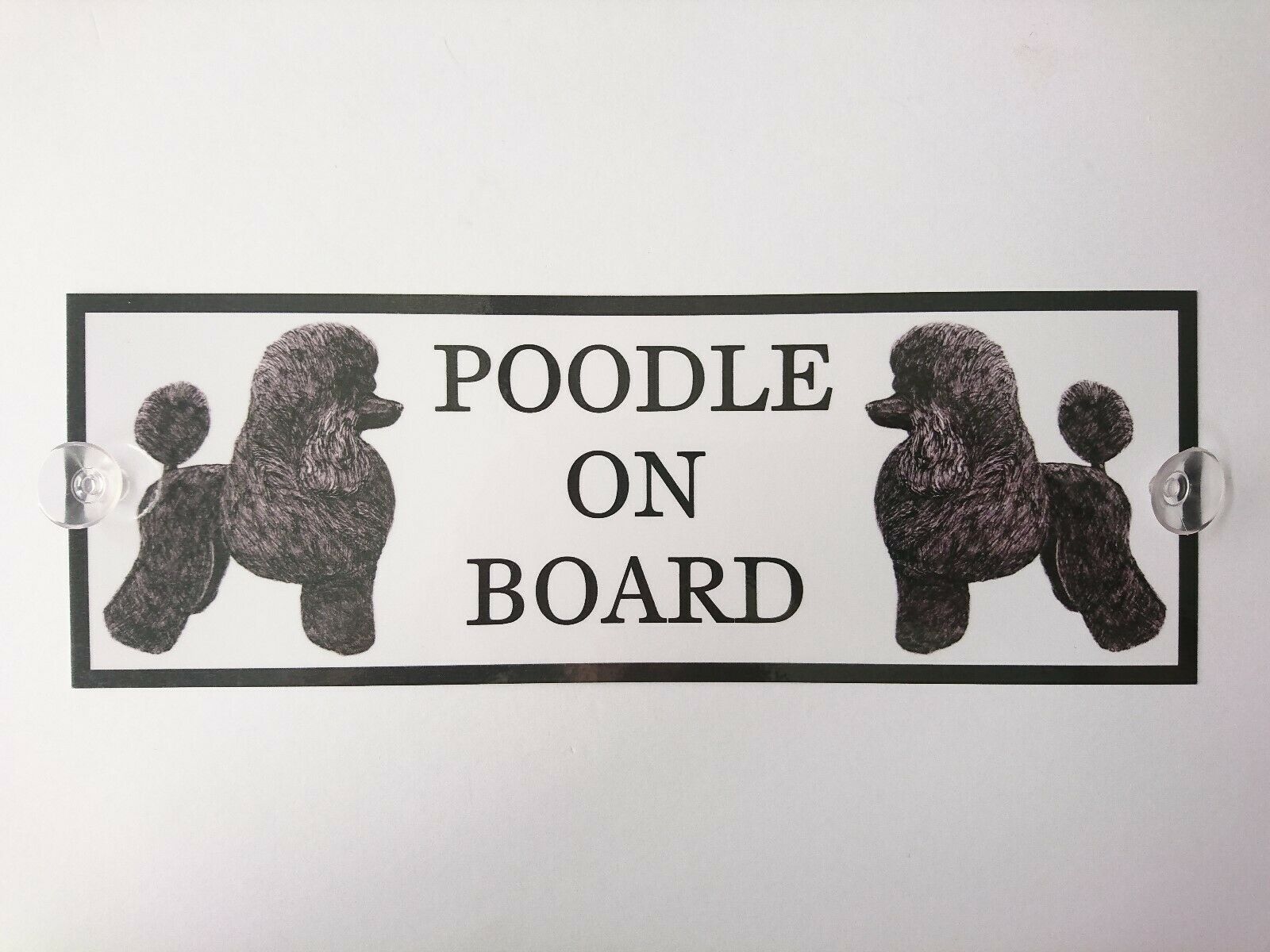 Poodle On Board Car Sign