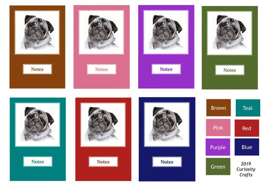Pug A5 Wire Bound Notebook