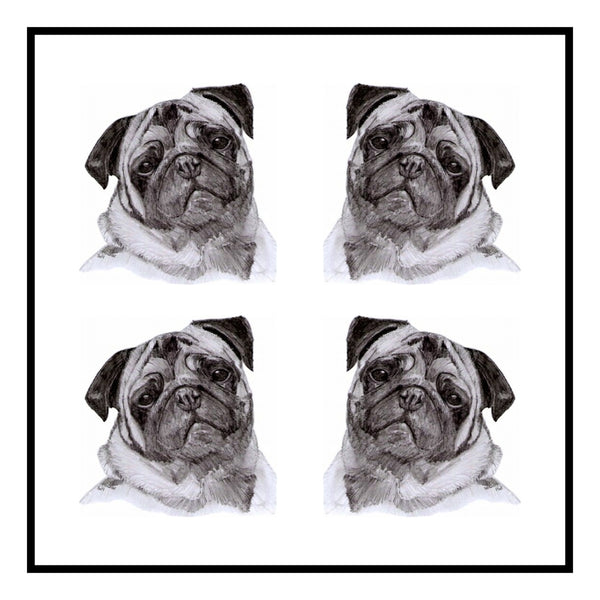 Pug Greeting Card Choice of 6 Designs BIRTHDAY, THINKING OF YOU, BLANK