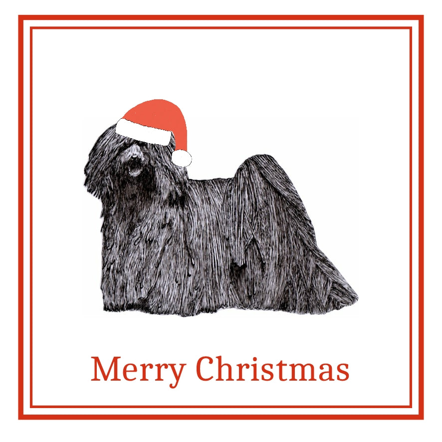 Hungarian Puli Christmas Cards Pack of 6