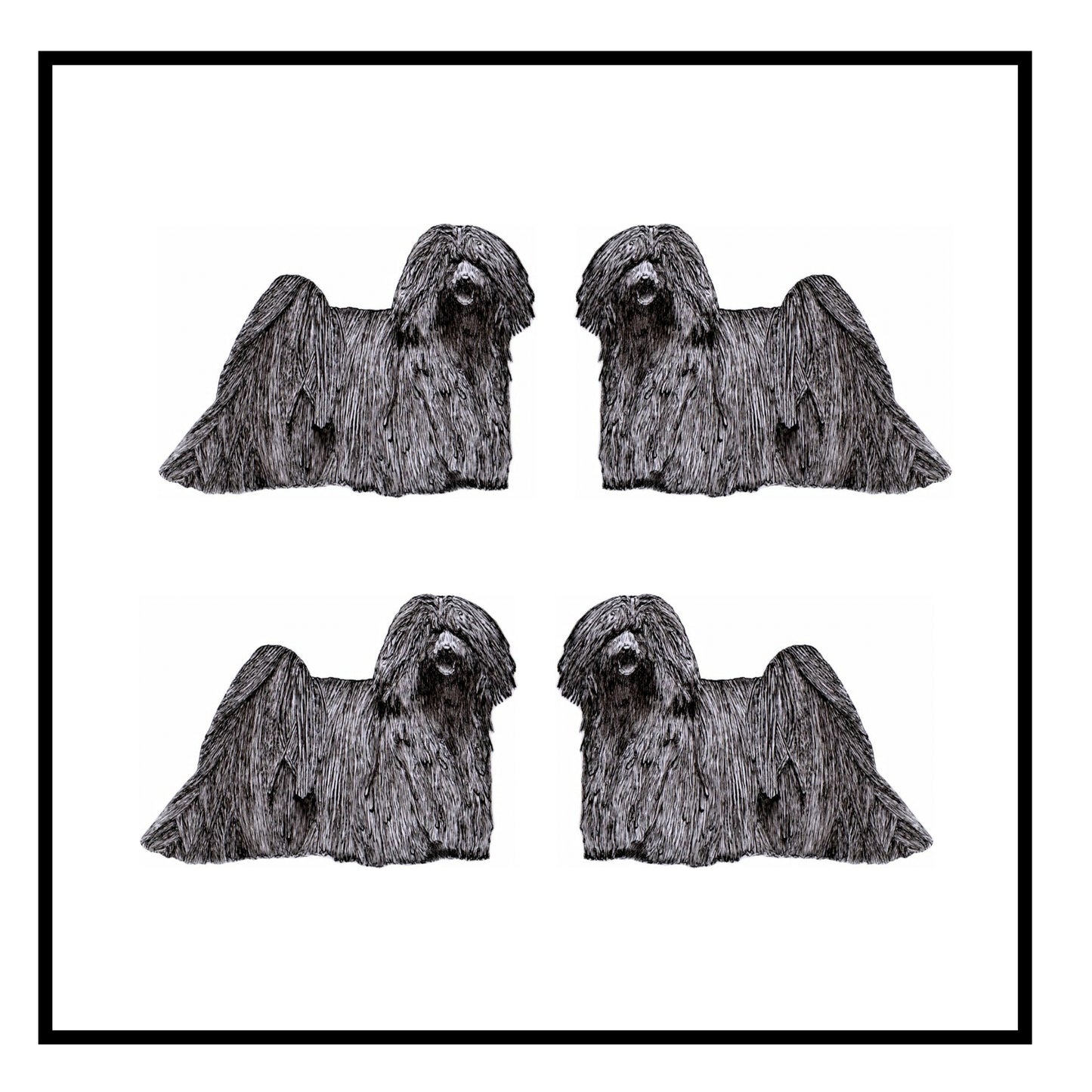 Hungarian Puli Greeting Card Choice of 6 Designs BIRTHDAY, THINKING OF YOU, BLANK