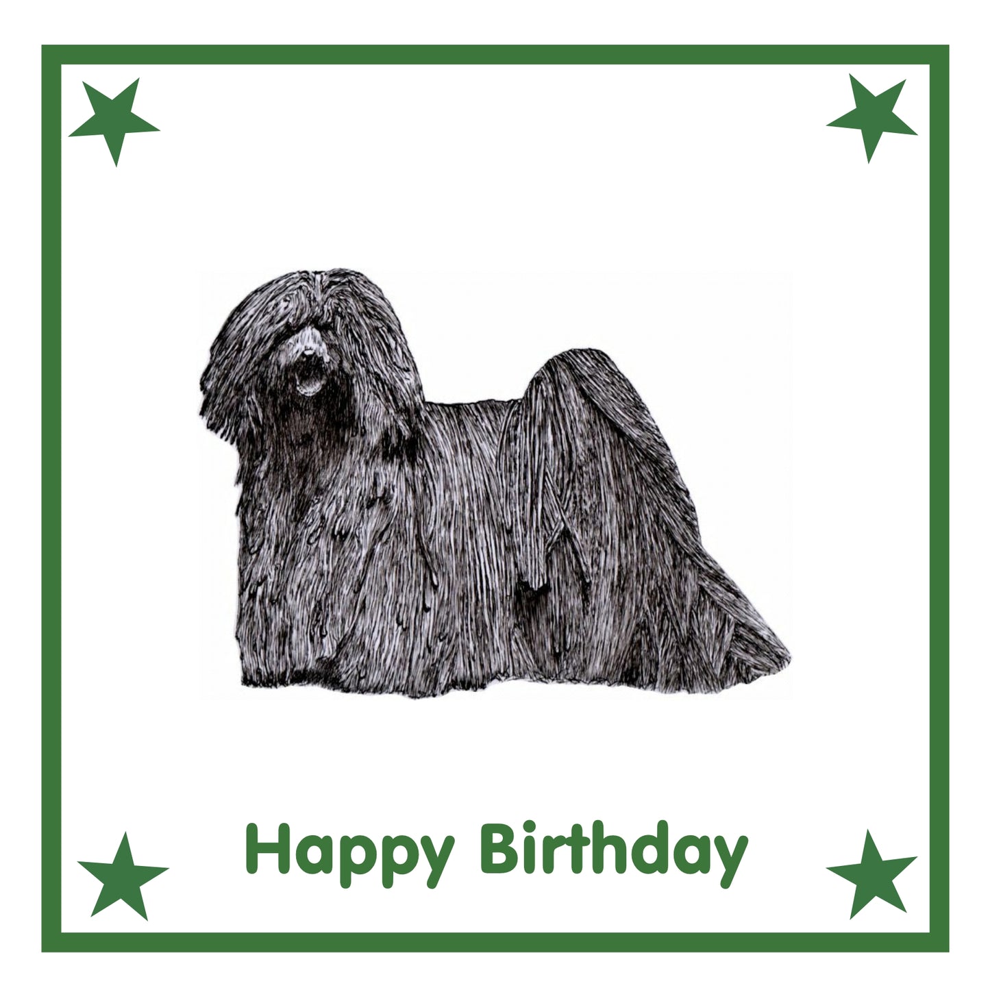 Hungarian Puli Greeting Card Choice of 6 Designs BIRTHDAY, THINKING OF YOU, BLANK