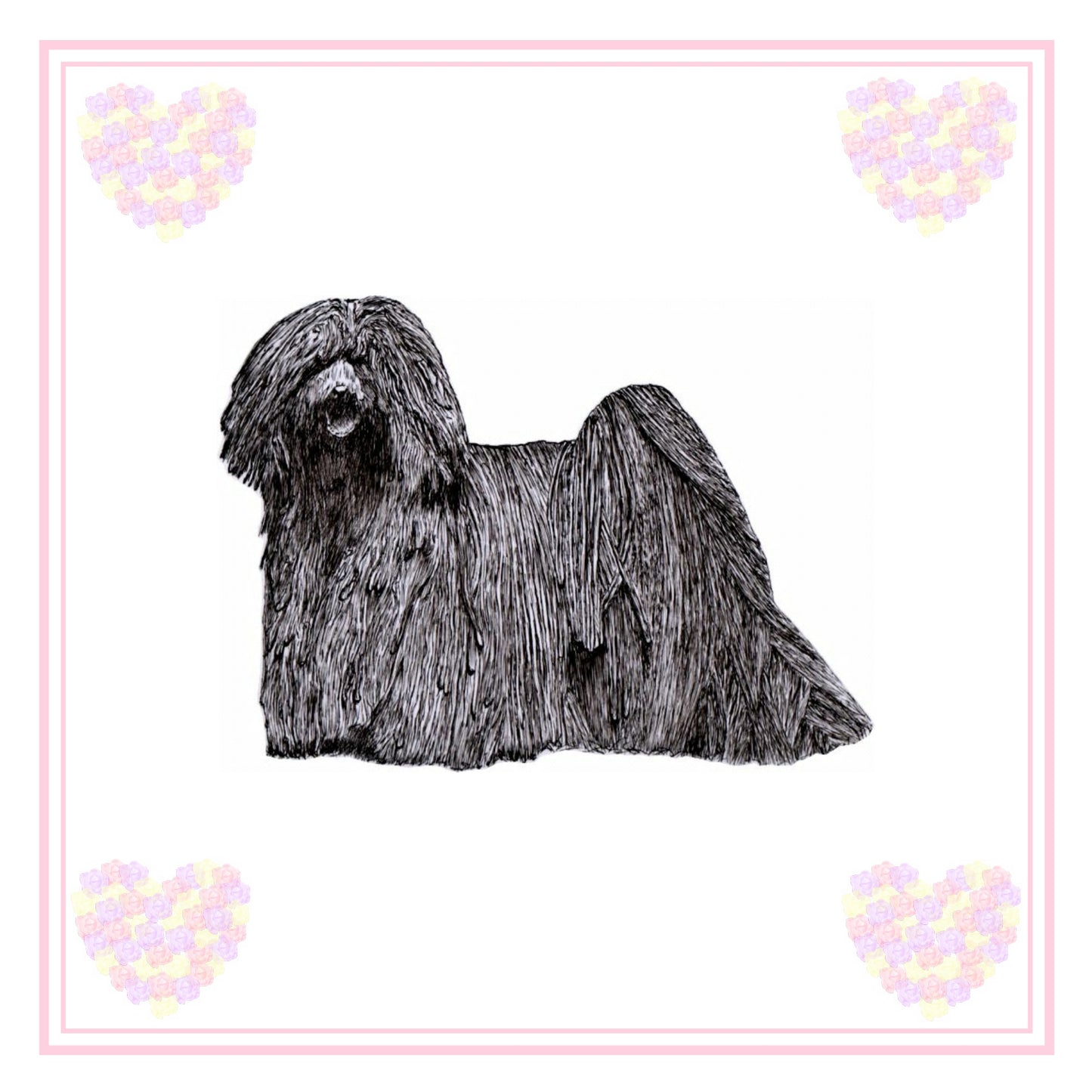 Hungarian Puli Greeting Card Choice of 6 Designs BIRTHDAY, THINKING OF YOU, BLANK