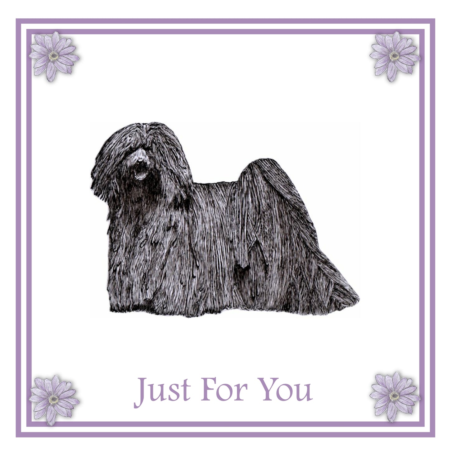 Hungarian Puli Greeting Card Choice of 6 Designs BIRTHDAY, THINKING OF YOU, BLANK