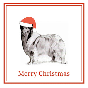 Rough Collie Christmas Card Choice of 3