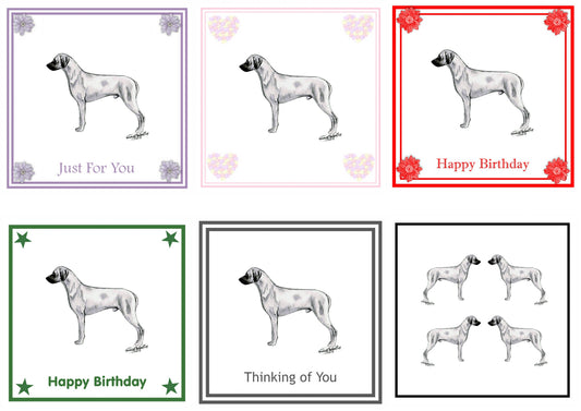 Rhodesian Ridgeback Greeting Card Choice of 6 Designs BIRTHDAY, THINKING OF YOU, BLANK