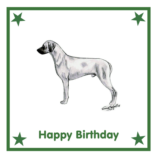 Rhodesian Ridgeback Greeting Card Choice of 6 Designs BIRTHDAY, THINKING OF YOU, BLANK