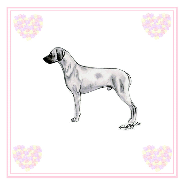 Rhodesian Ridgeback Greeting Card Choice of 6 Designs BIRTHDAY, THINKING OF YOU, BLANK