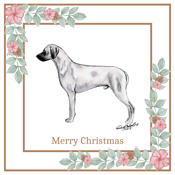 Rhodesian Ridgeback Christmas Card Choice of 3 Card Designs Single or Multi Pack