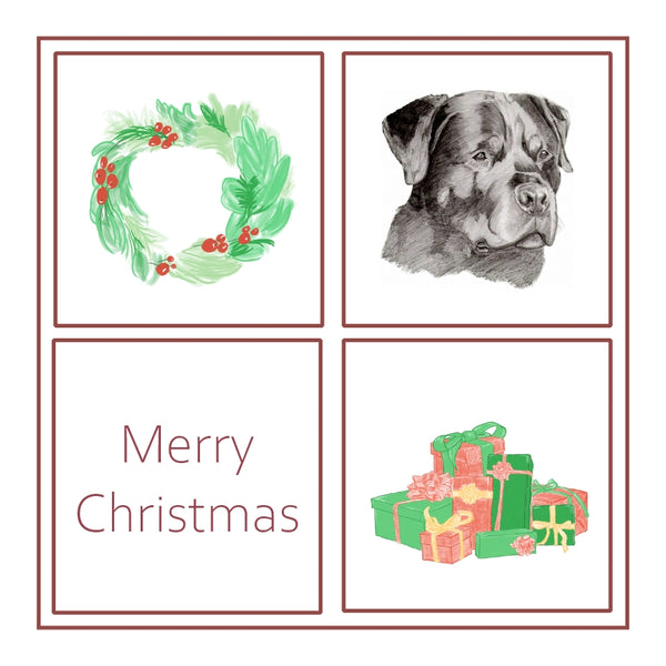 Rottweiler Christmas Card Choice of 3