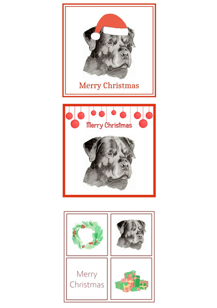 Rottweiler Christmas Card Choice of 3