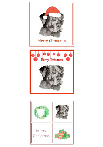 Rottweiler Christmas Card Choice of 3
