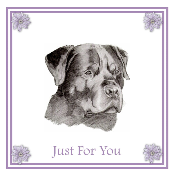 Rottweiler Greeting Card Choice of 6 Designs BIRTHDAY, THINKING OF YOU, BLANK