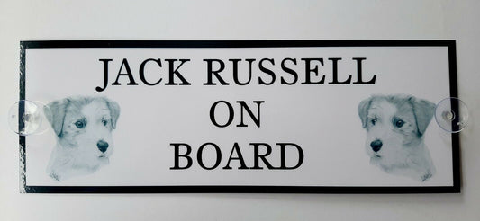 Jack Russell On Board Car Sign
