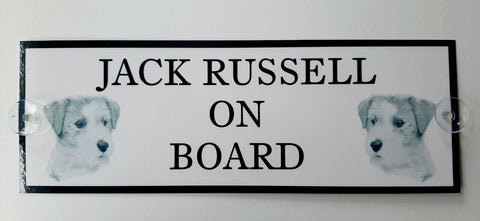 Jack Russell On Board Car Sign