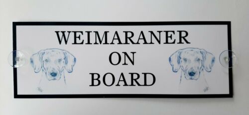 Weimaraner On Board Car Sign