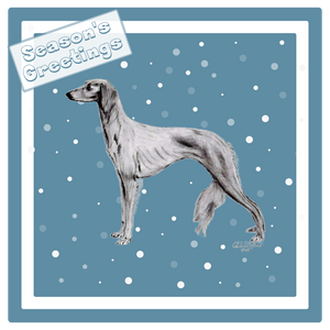 Saluki Christmas Card Choice of 3 Card Designs Single or Multi Pack